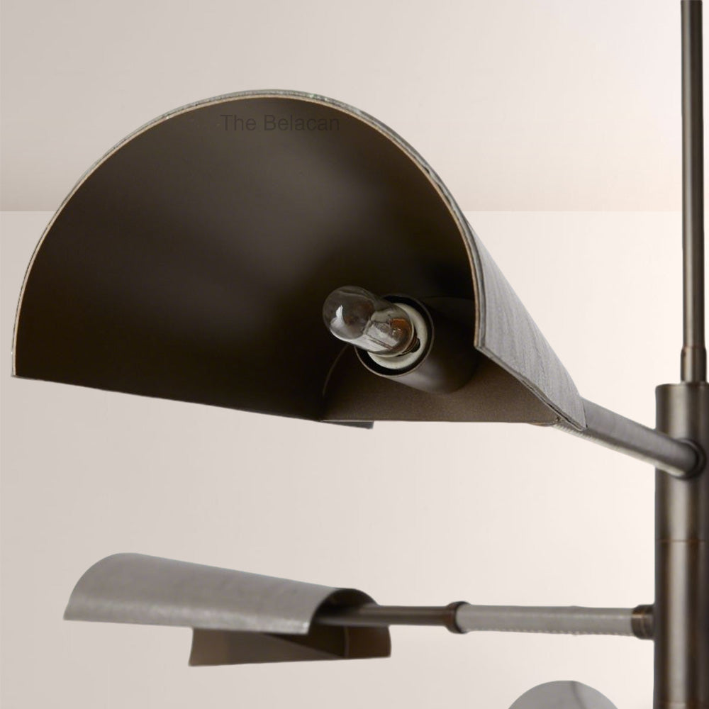 Edward Linear Leather Chandelier - thebelacan