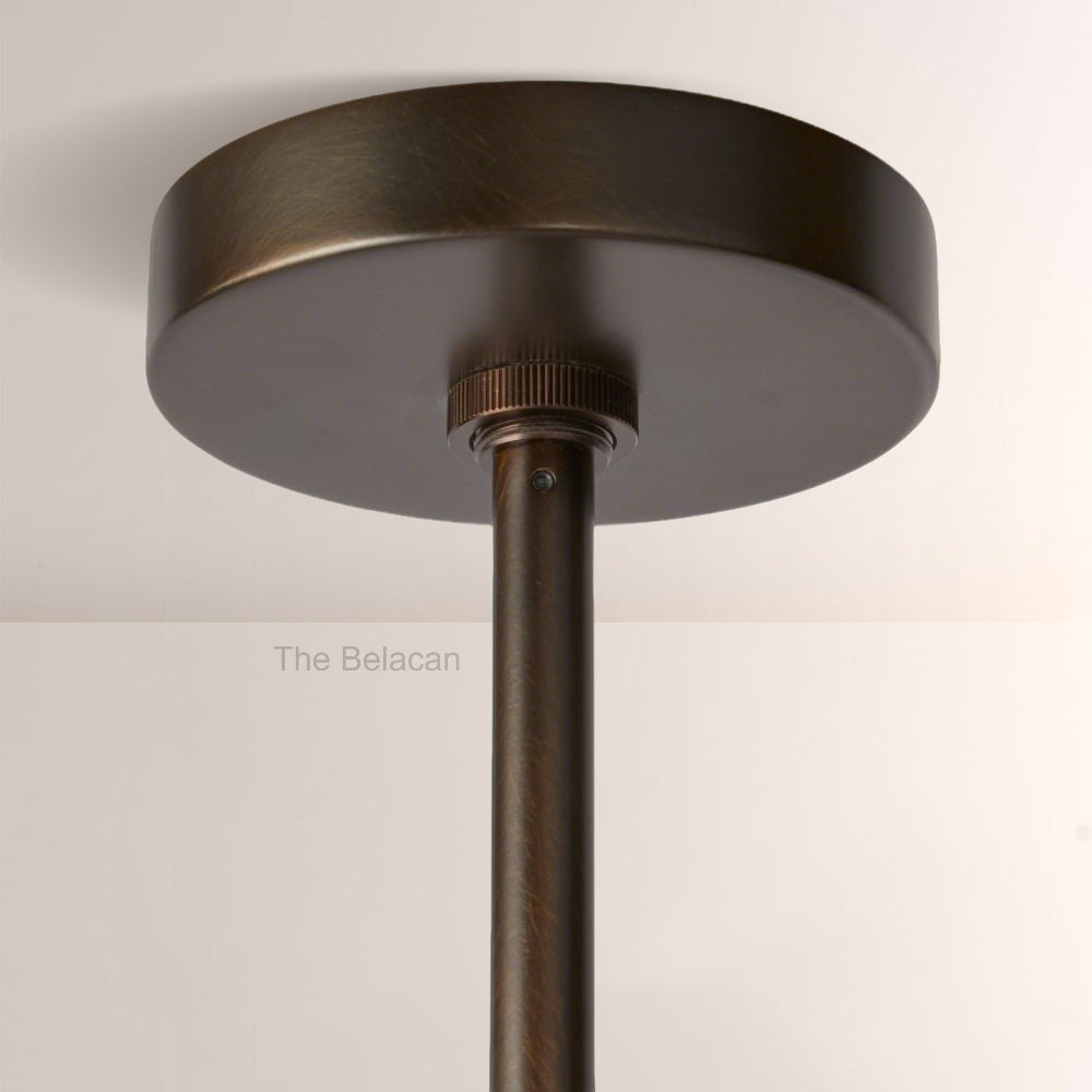 Edward Linear Leather Chandelier - thebelacan