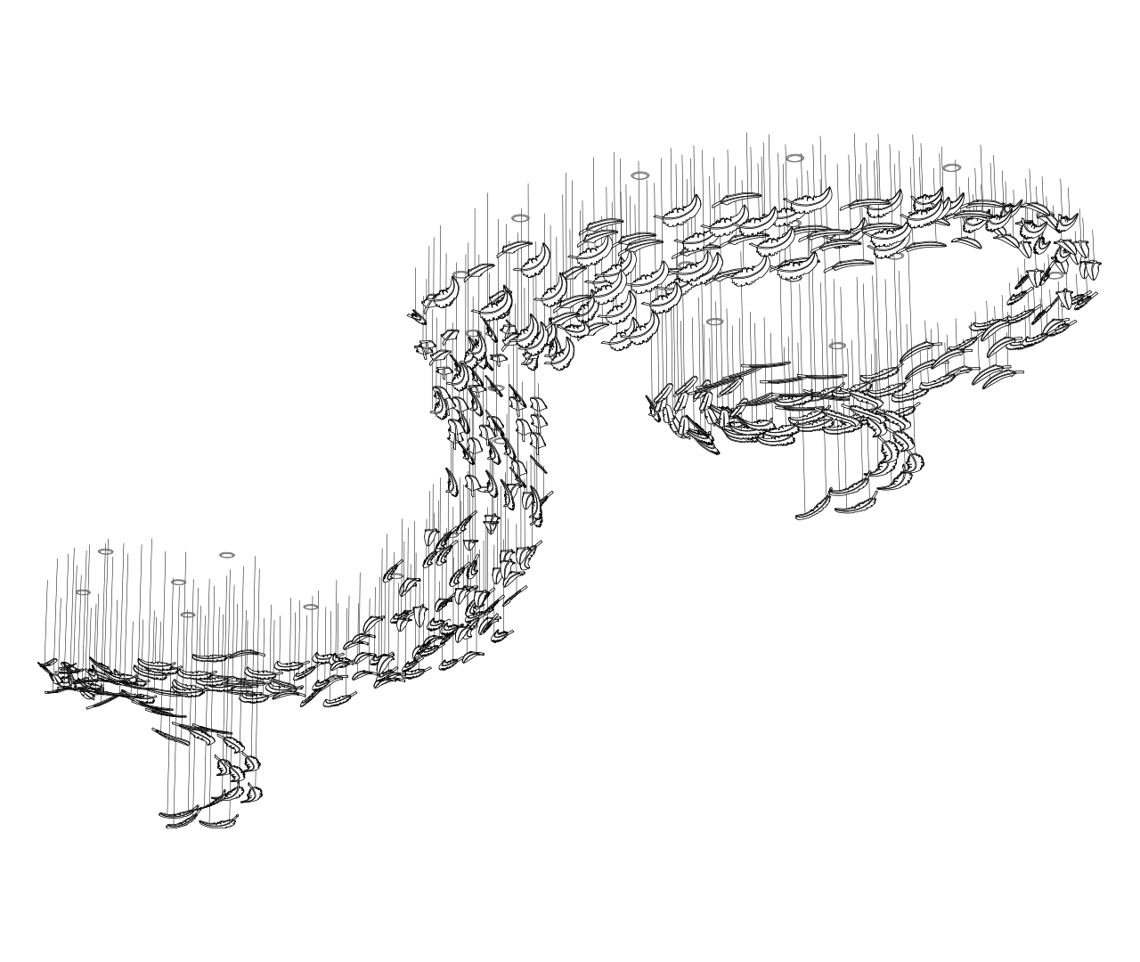 Feather Handblown Glass Chandelier - thebelacan