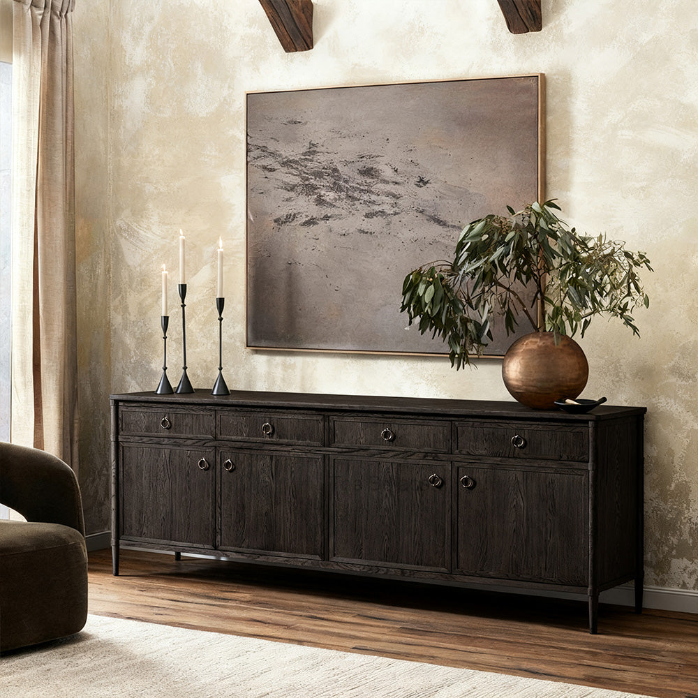 Fraboutiq 4-door Sideboard with Drawers - thebelacan