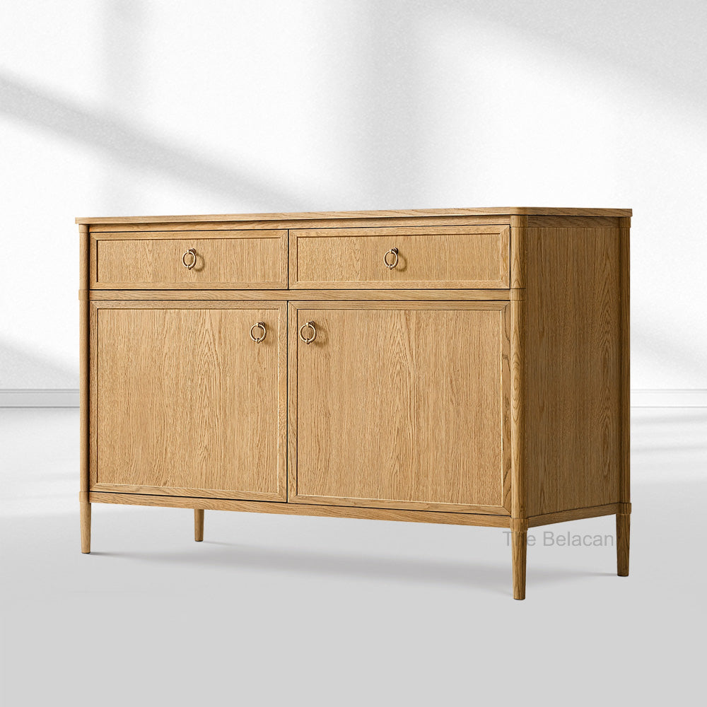 Fraboutiq Double-Door Sideboard with Drawers - thebelacan