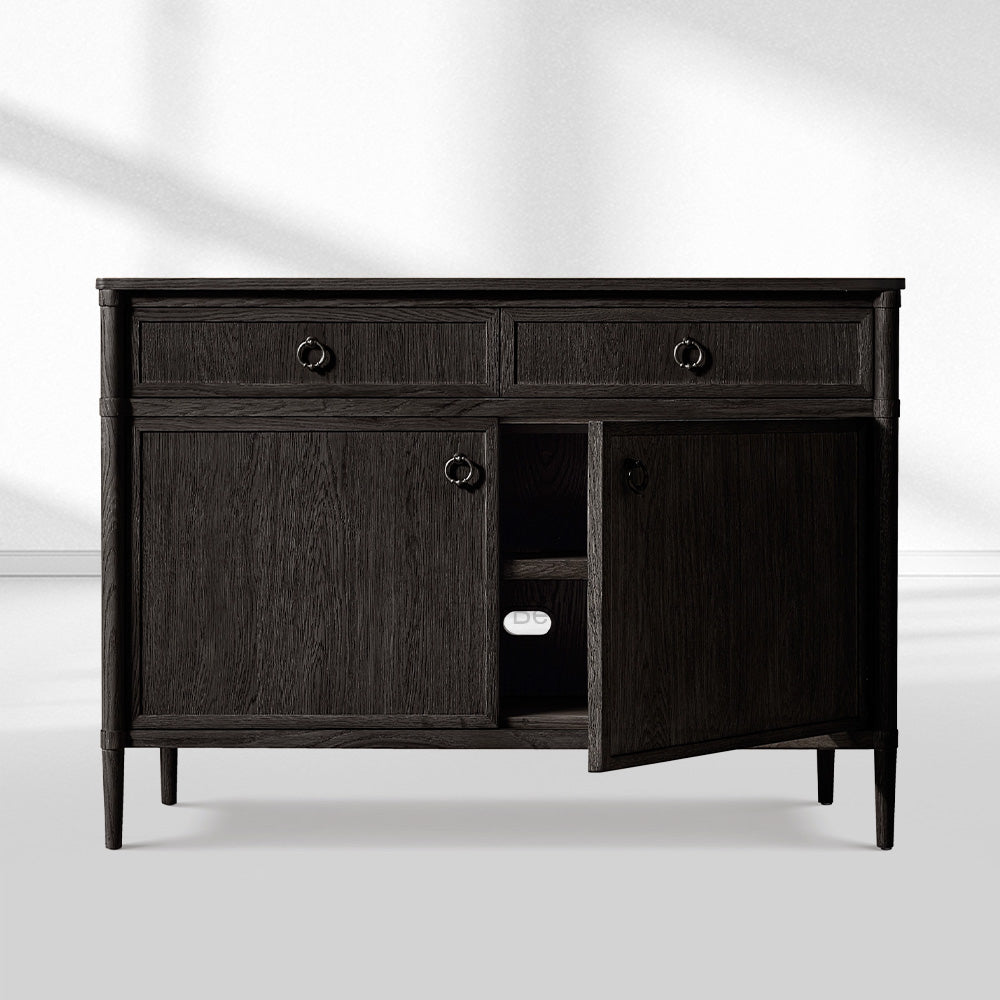 Fraboutiq Double-Door Sideboard with Drawers - thebelacan