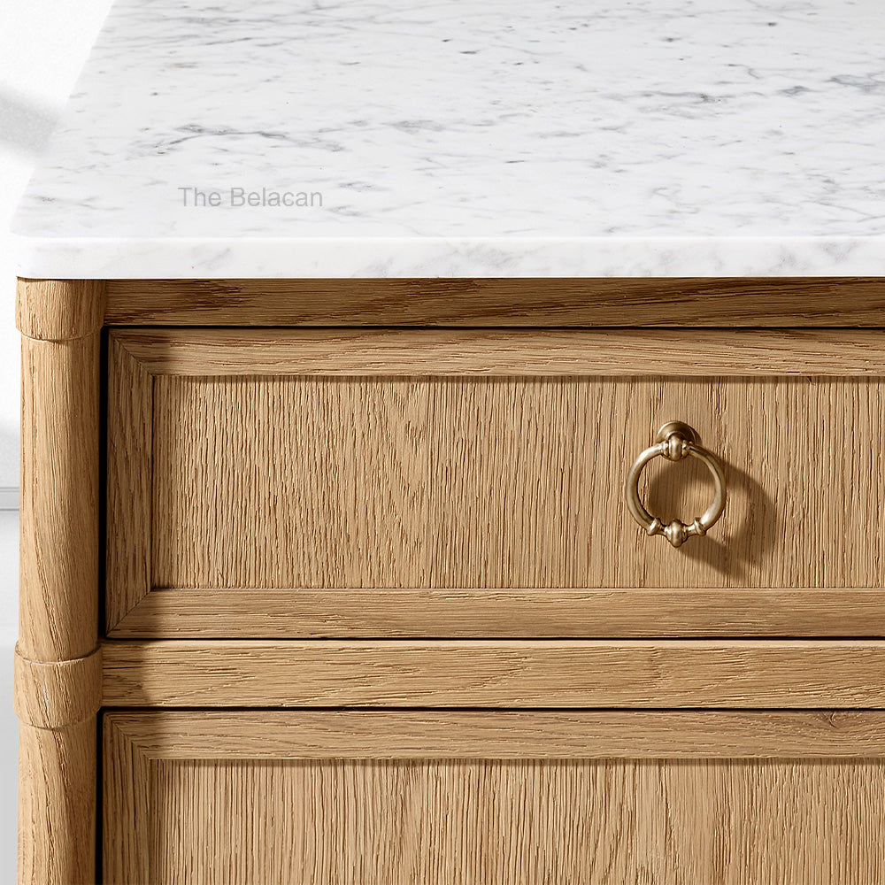 Fraboutiq Marble 4-door Sideboard with Drawers - thebelacan