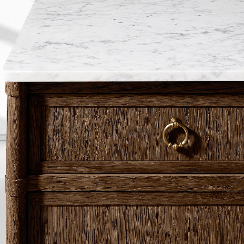 Fraboutiq Marble 4-door Sideboard with Drawers - thebelacan