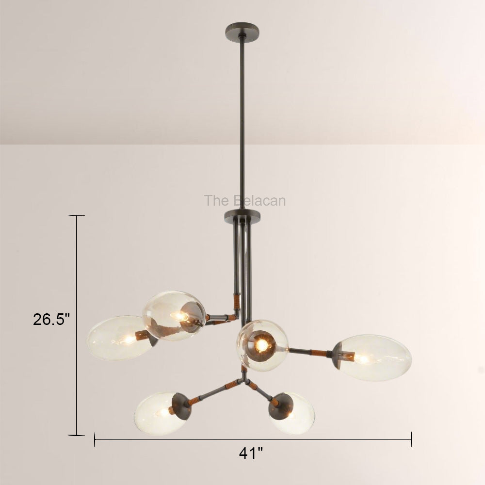 Frances Glass Chandelier - thebelacan