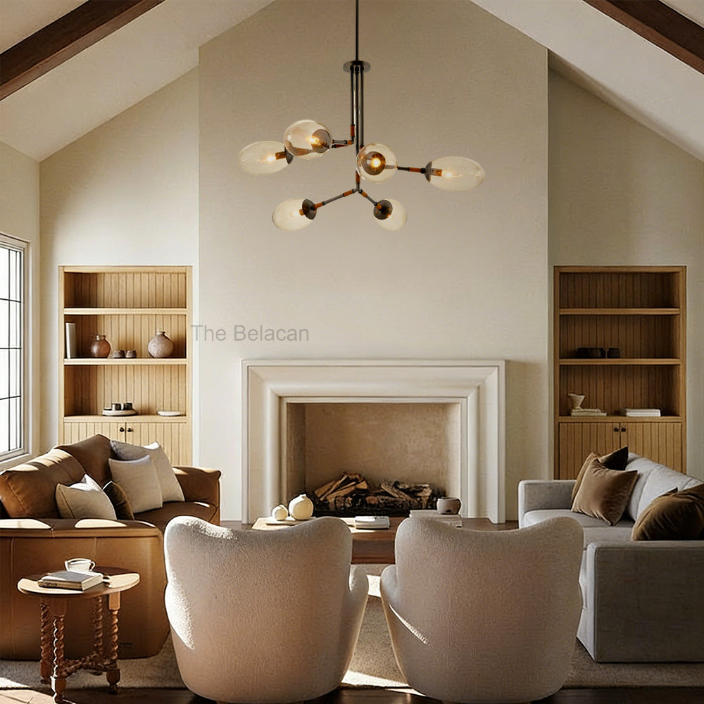 Frances Glass Chandelier - thebelacan