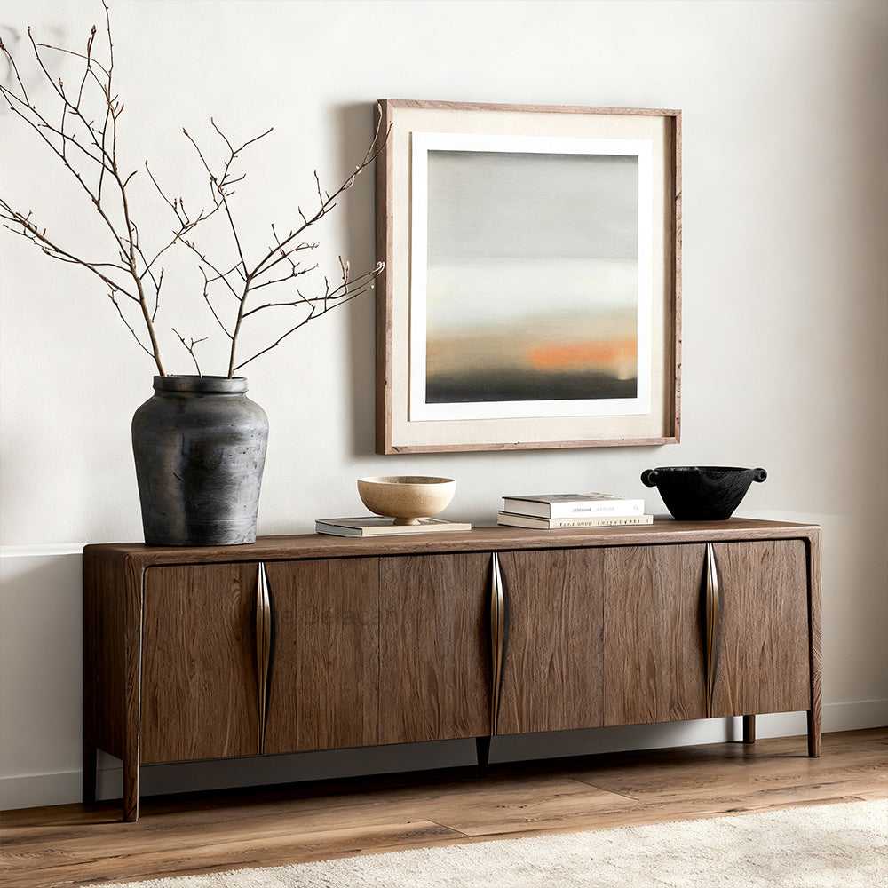 Gaelex Oak 6-door Sideboard - thebelacan