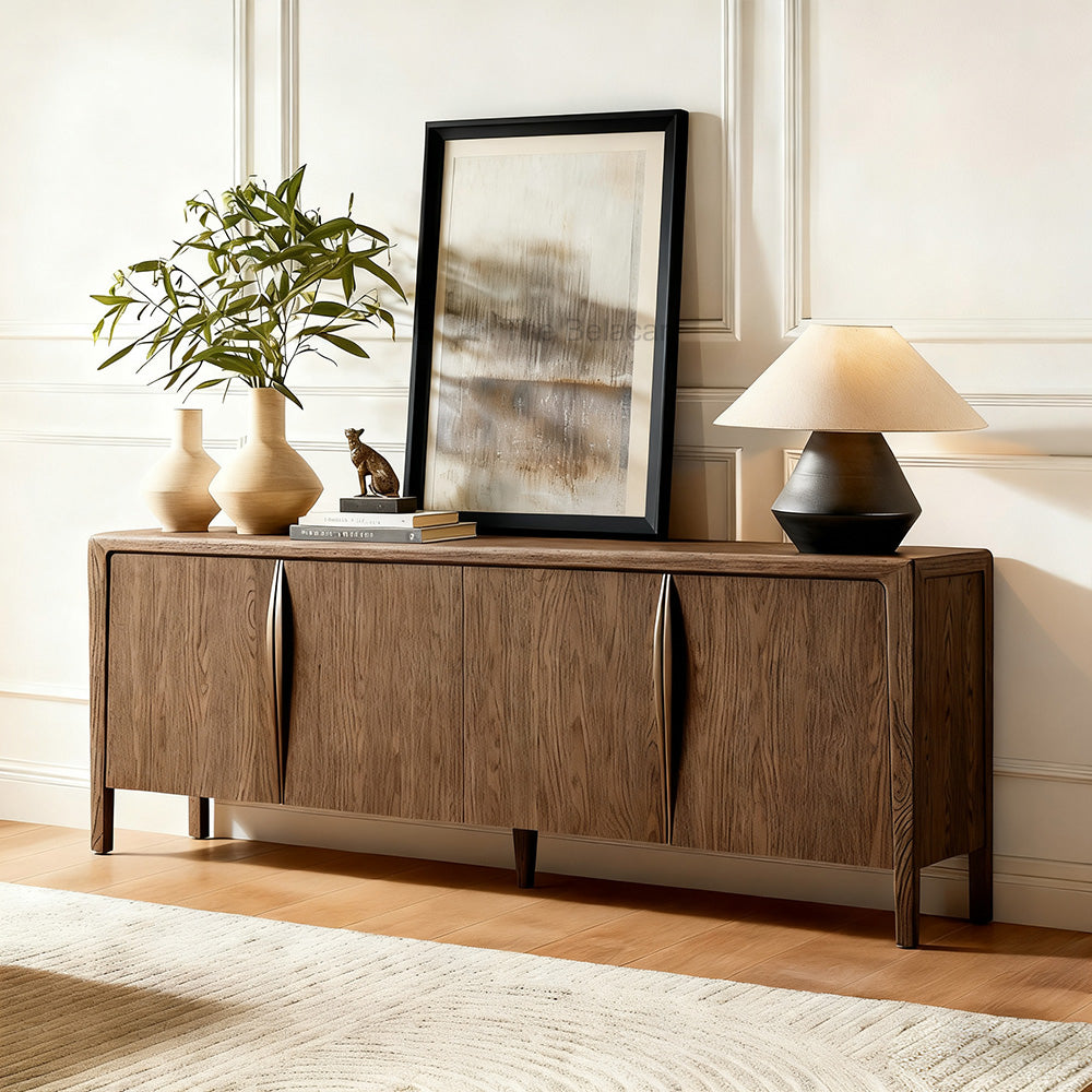 Gaelex Oak 4-door Sideboard - thebelacan