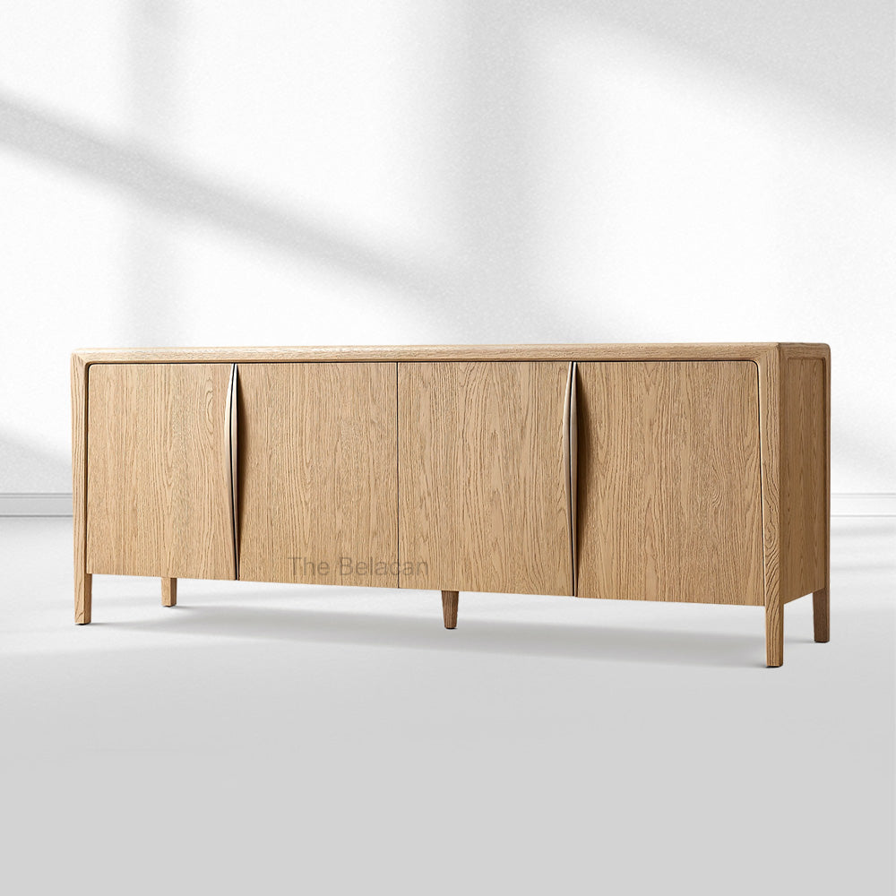 Gaelex Oak 4-door Sideboard - thebelacan