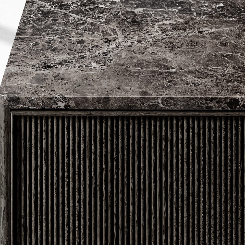 Genprestige Emperador Reeded Double-Door Sideboard - thebelacan