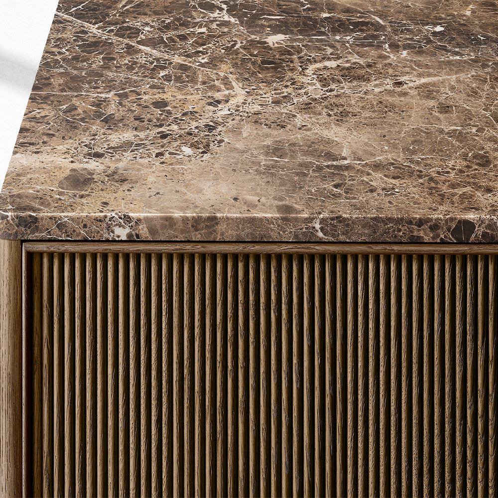 Genprestige Emperador Reeded Double-Door Sideboard - thebelacan