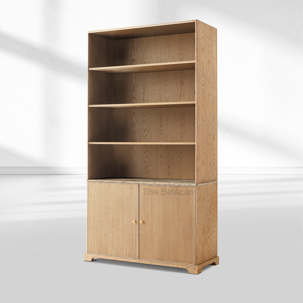 Genprestige Emperador Reeded Sideboard & Hutch - thebelacan