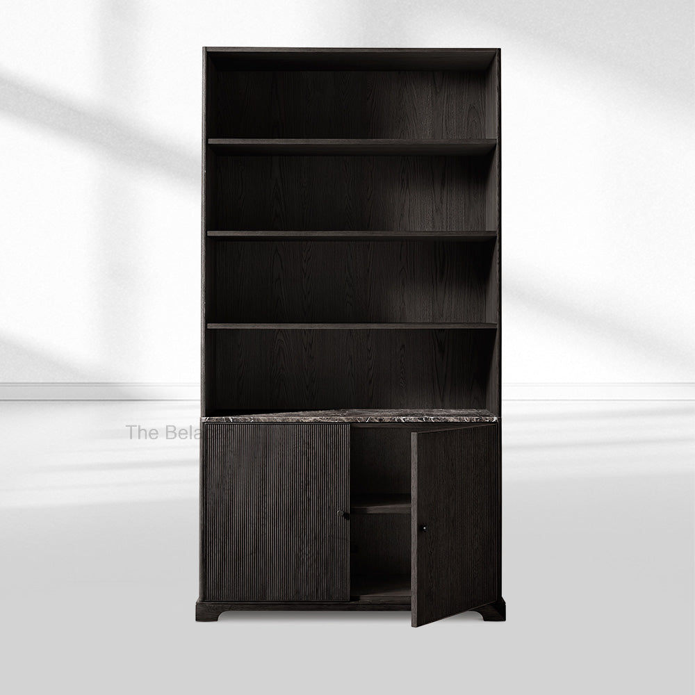 Genprestige Emperador Reeded Sideboard & Hutch - thebelacan