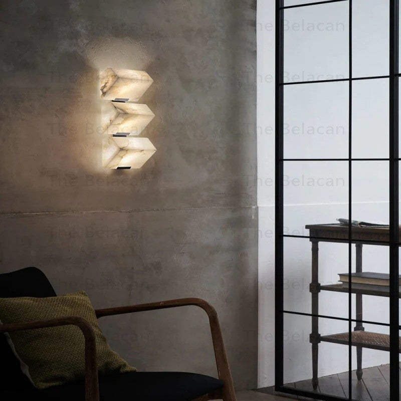 Alabaster Beimo Wall Sconce - thebelacan