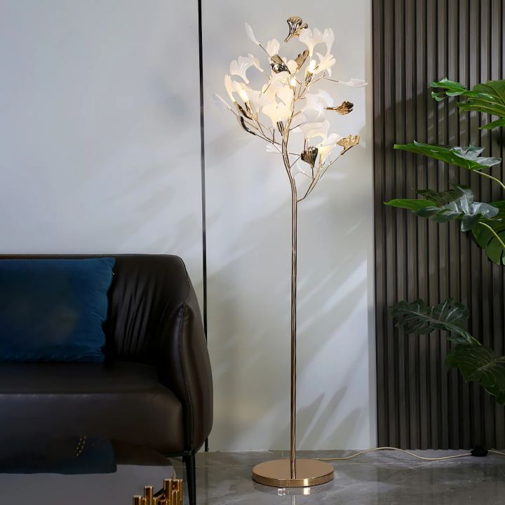 Gingko Leaf Floor Lamp - thebelacan