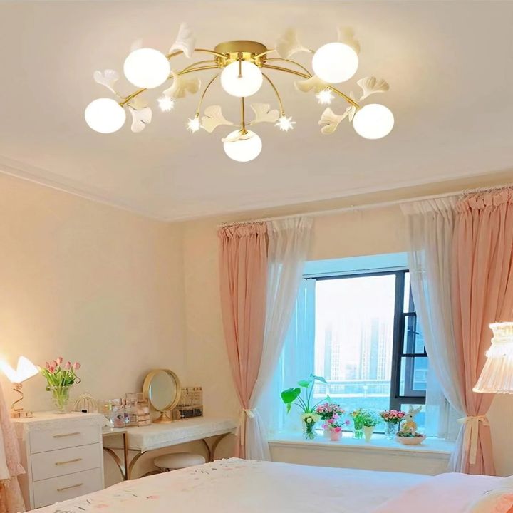 Ginkgo Glass Ceiling Lamp - thebelacan