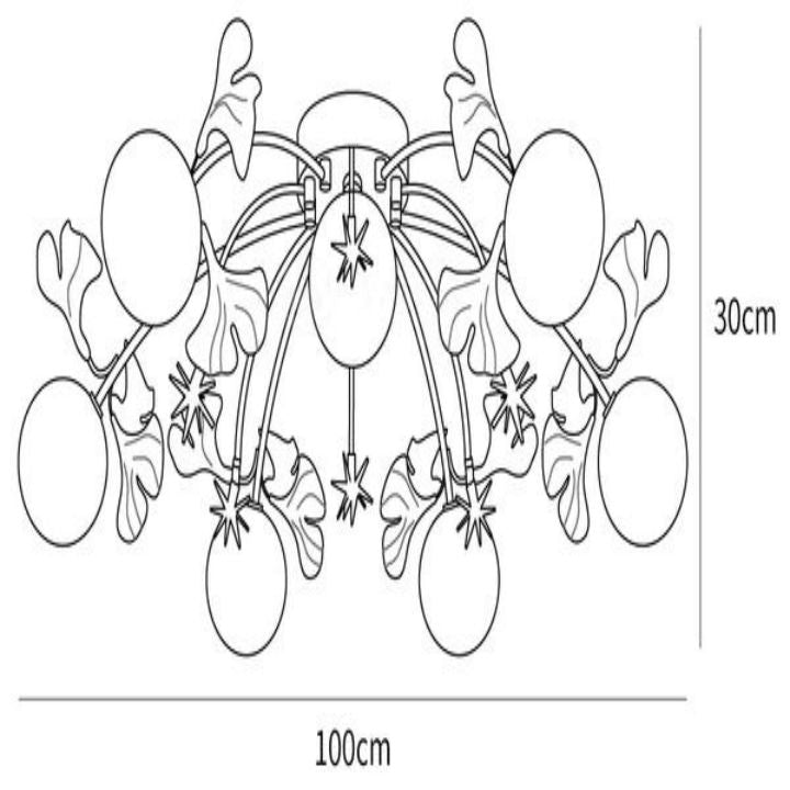 Ginkgo Glass Ceiling Lamp - thebelacan