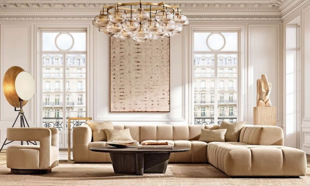 Glass Globe Round Chandelier 60" - thebelacan