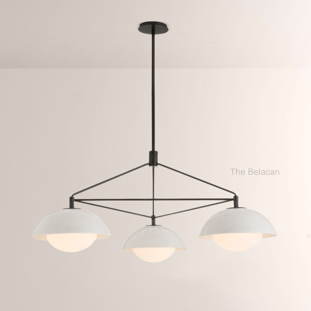 Godwin Round Ceramic Chandelier - thebelacan