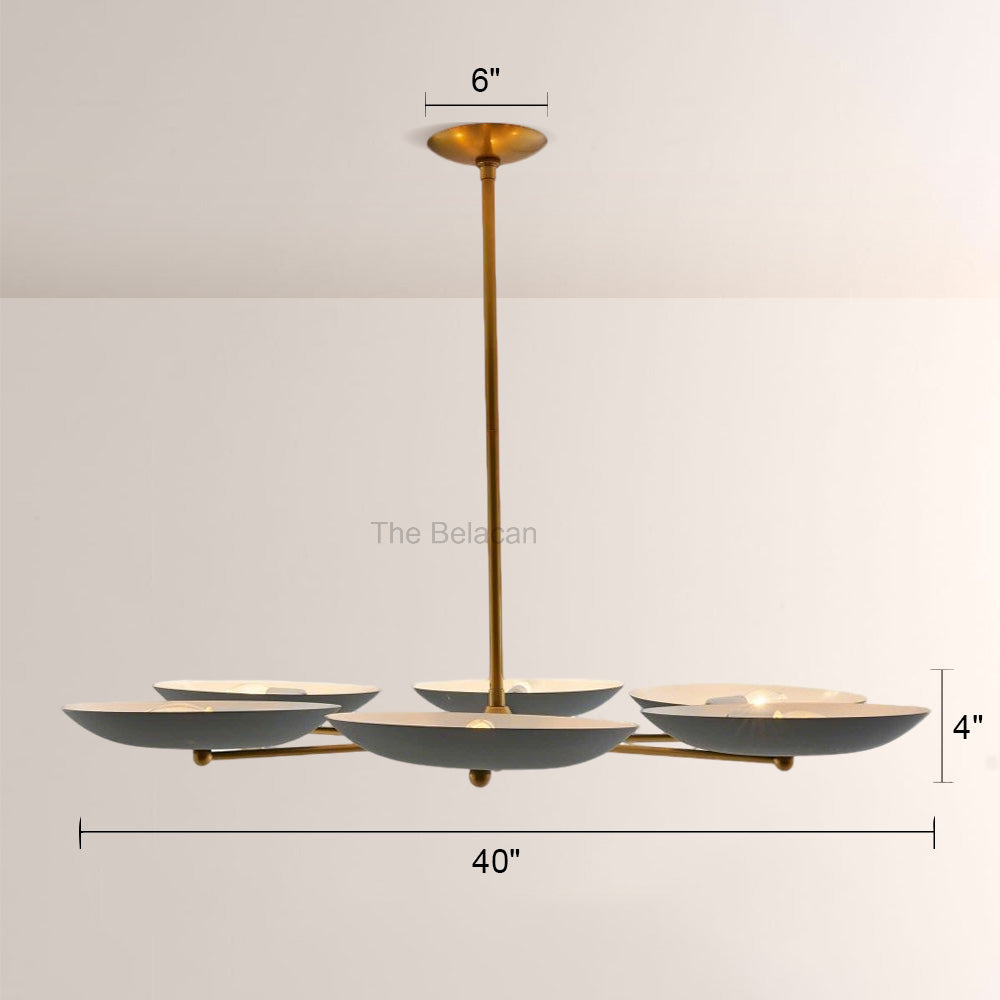 Grant Round Dish-shaped Chandelier - thebelacan