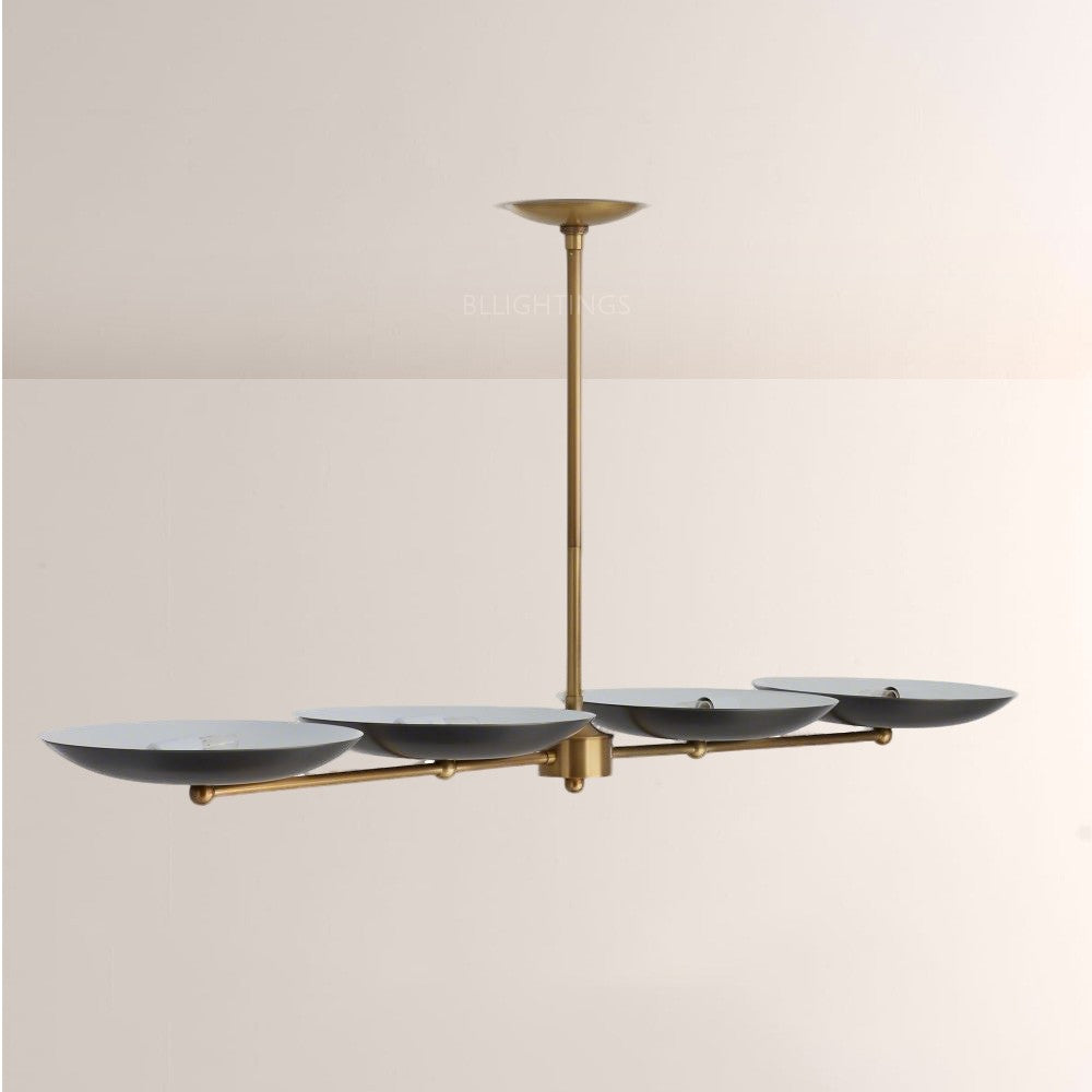Grant Linear Dish-shaped Chandelier - thebelacan