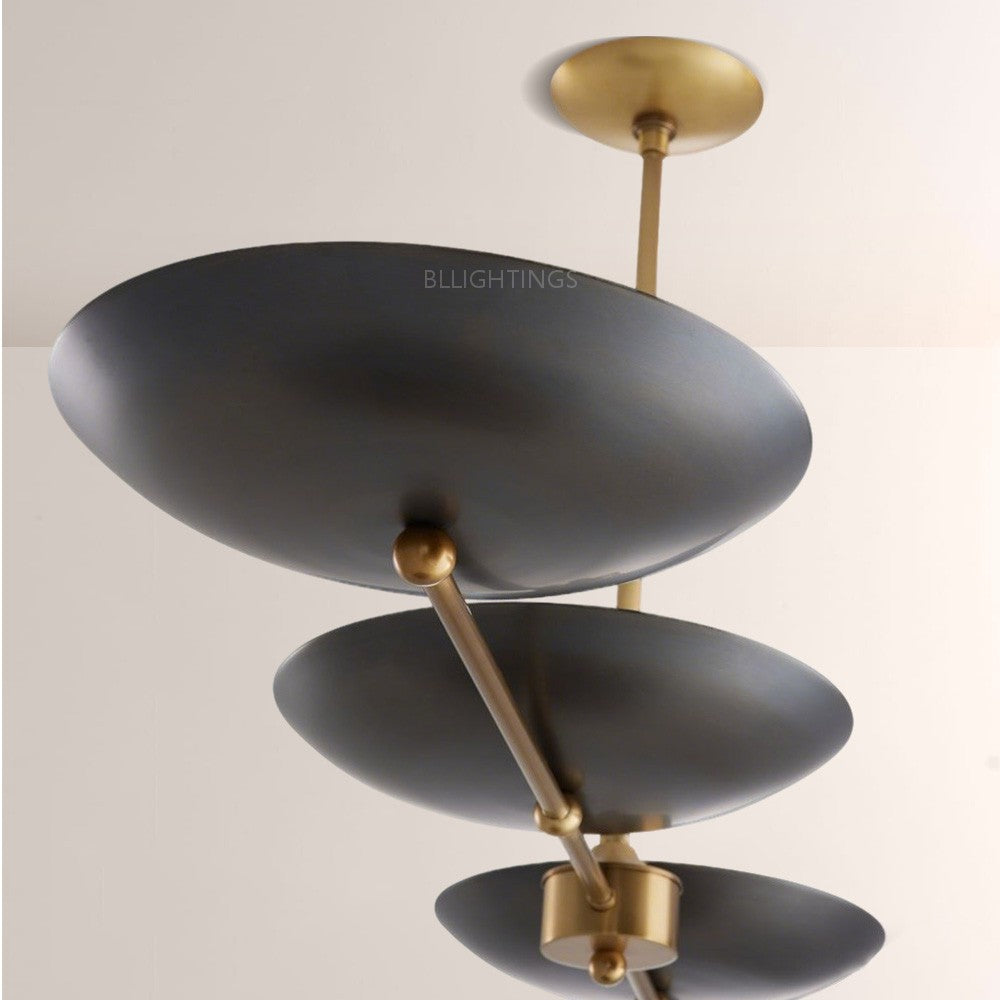 Grant Linear Dish-shaped Chandelier - thebelacan