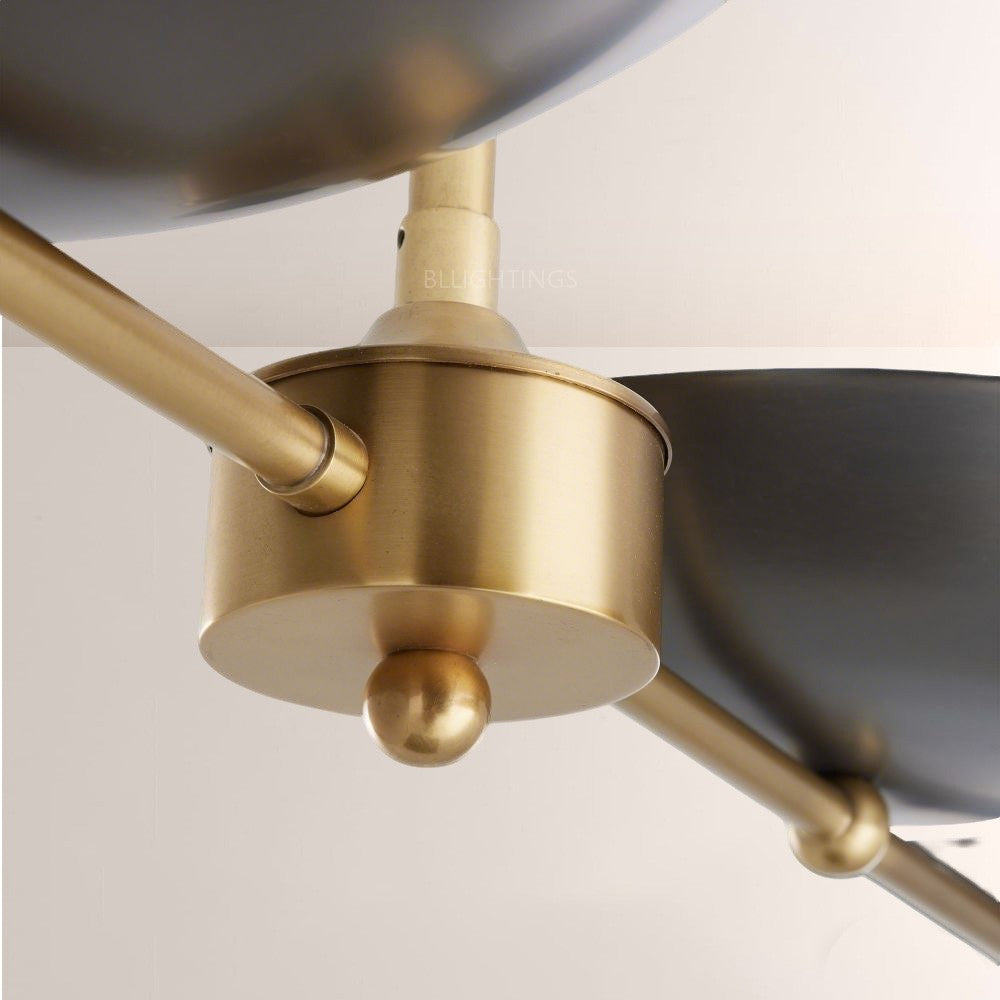 Grant Linear Dish-shaped Chandelier - thebelacan