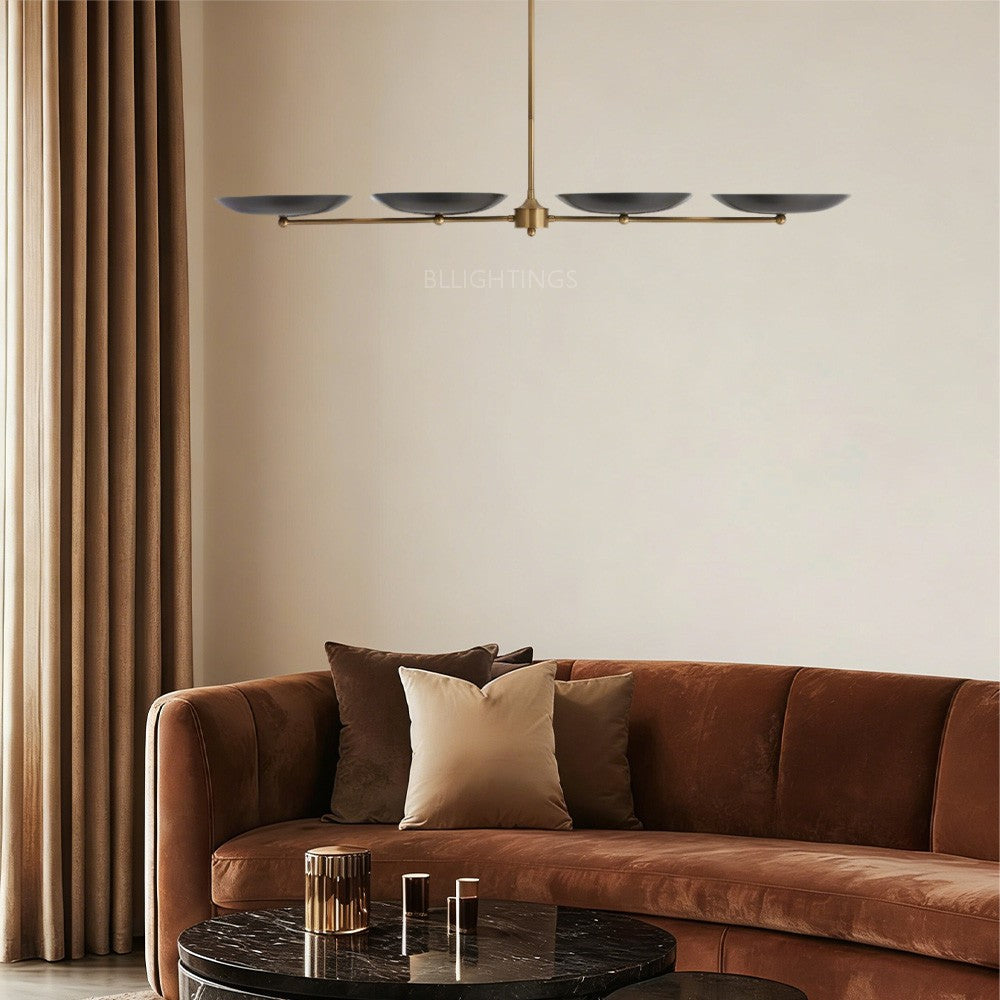 Grant Linear Dish-shaped Chandelier - thebelacan