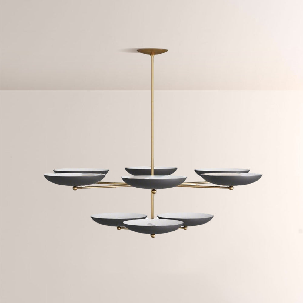 Grant Two Tiered Dish-shaped Chandelier - thebelacan