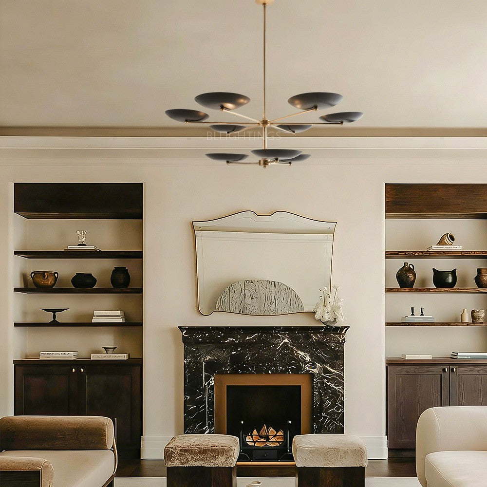 Grant Two Tiered Dish-shaped Chandelier - thebelacan