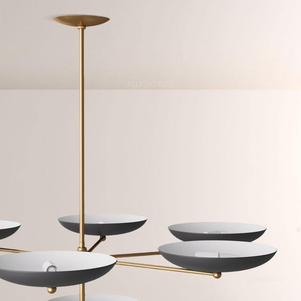 Grant Two Tiered Dish-shaped Chandelier - thebelacan