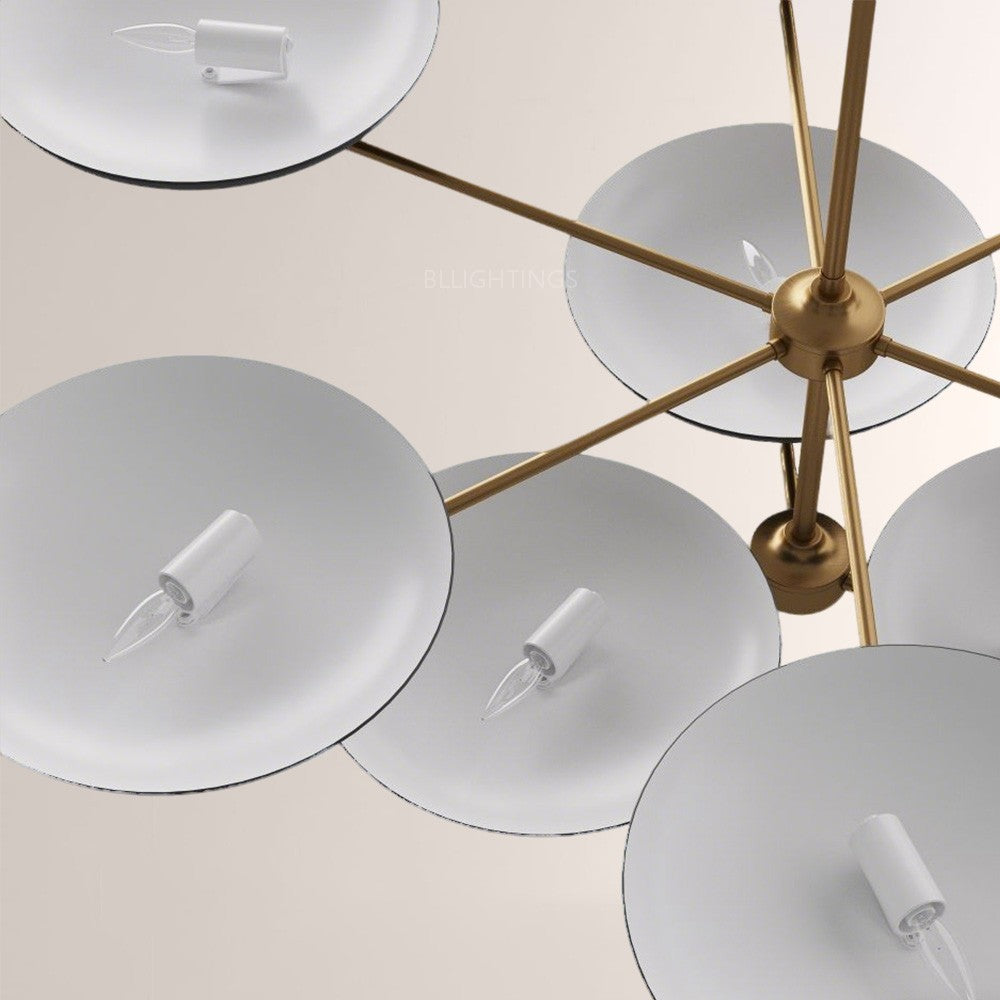 Grant Two Tiered Dish-shaped Chandelier - thebelacan