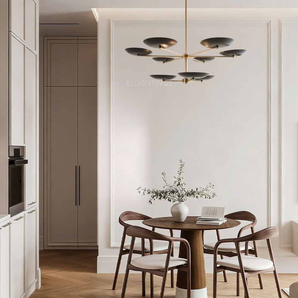 Grant Two Tiered Dish-shaped Chandelier - thebelacan