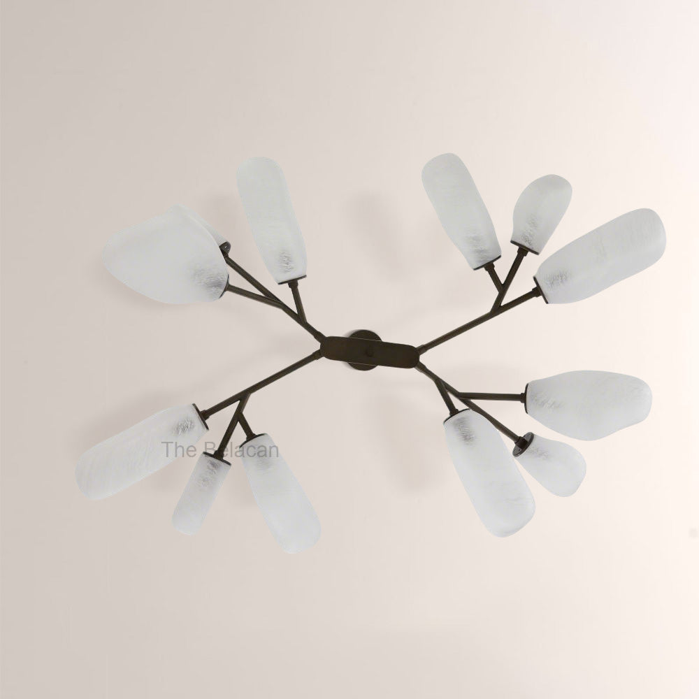 Grote Frosted Glass Chandelier - thebelacan