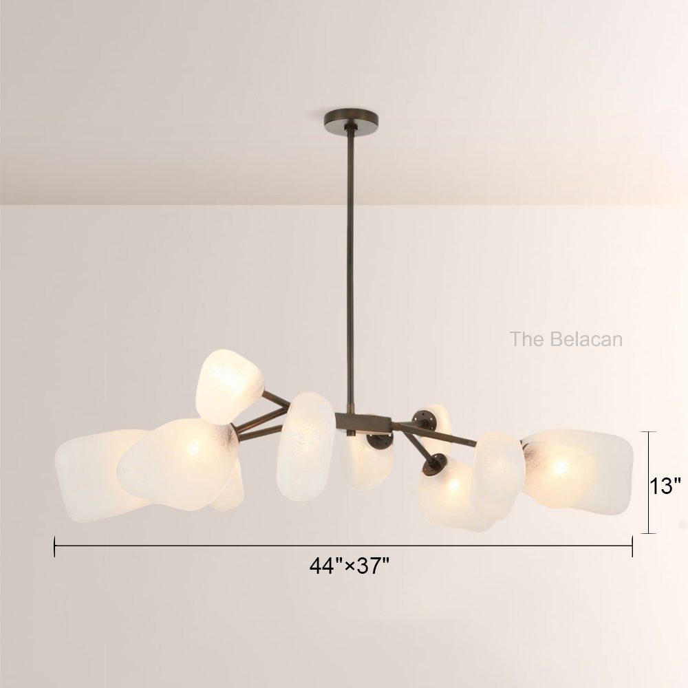 Grote Frosted Glass Chandelier - thebelacan