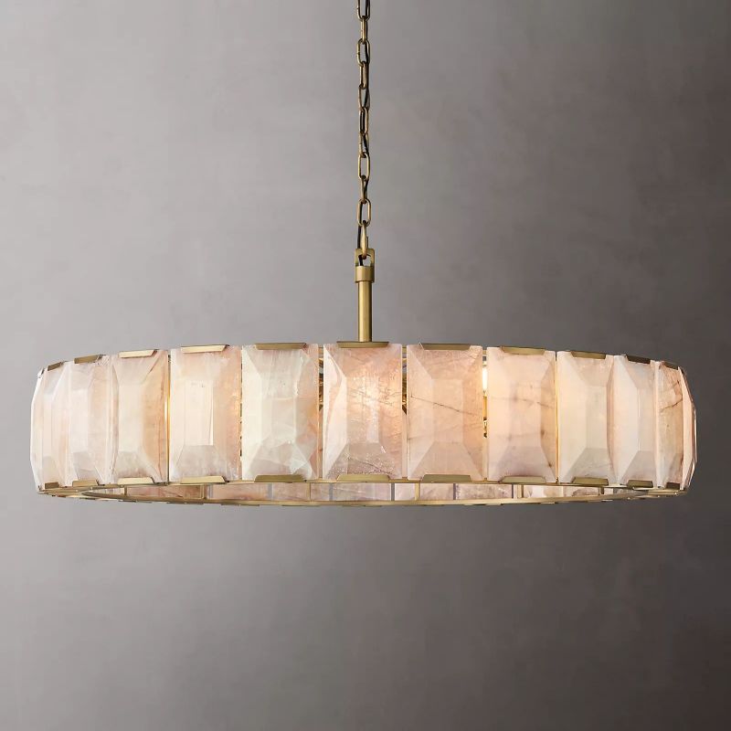 Harson Calcite Round Chandelier 60" - thebelacan