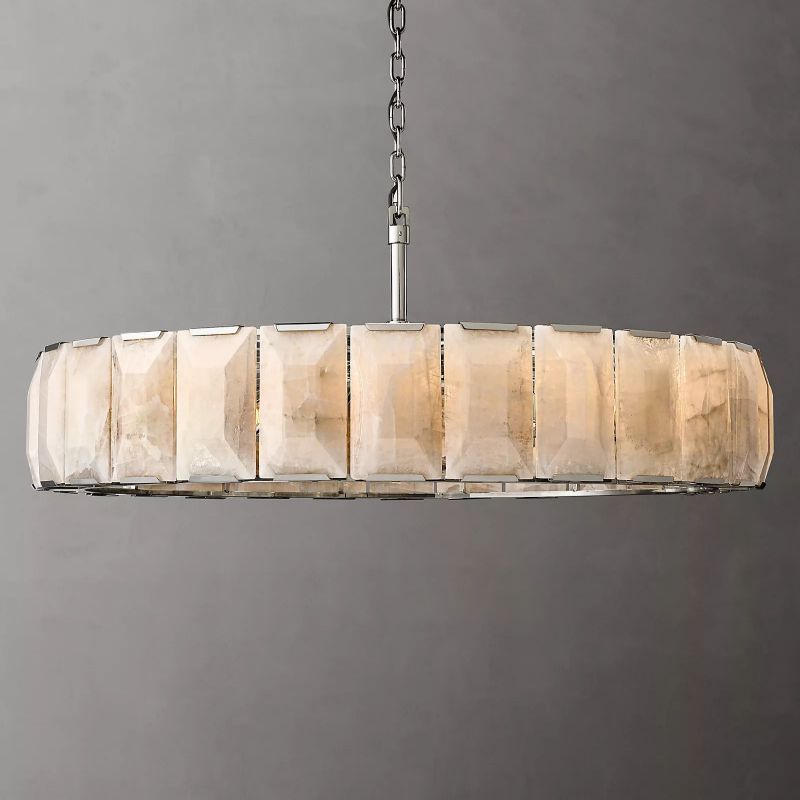 Harson Calcite Round Chandelier 60" - thebelacan