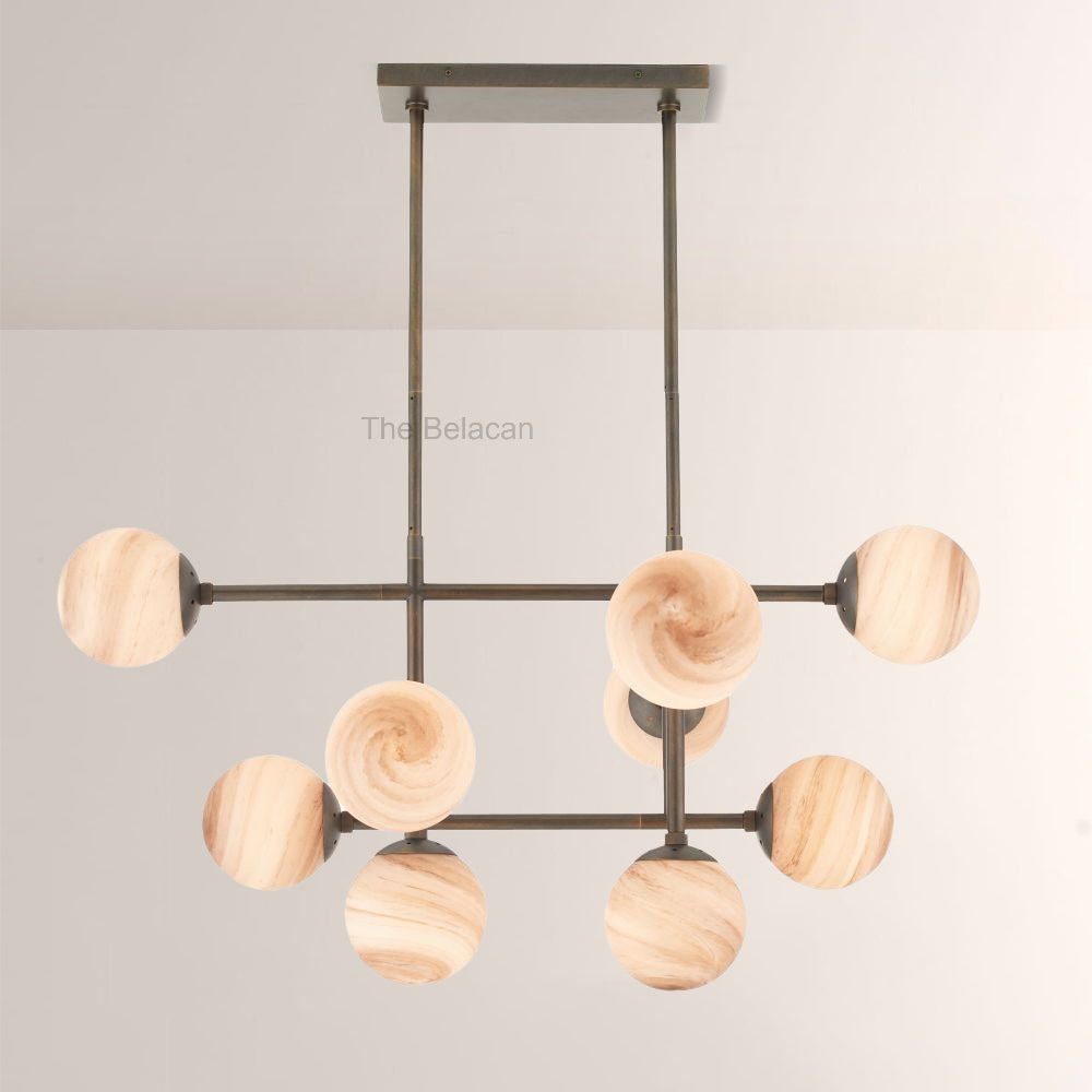 Harris Linear Glass Chandelier - thebelacan