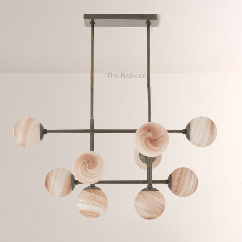 Harris Linear Glass Chandelier - thebelacan