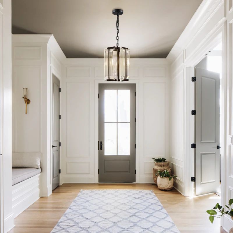 Harson Crystal Square Pendant 6.5" W - thebelacan