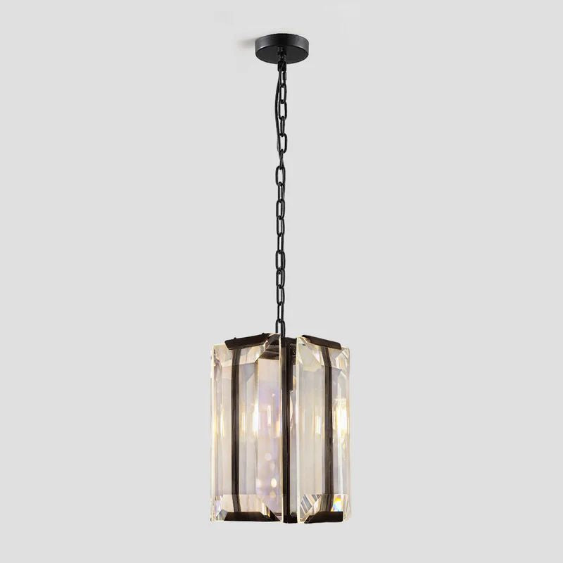 Harson Crystal Square Pendant 6.5" W - thebelacan