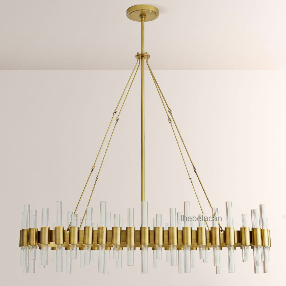 Hasluxe Oval Chandelier - thebelacan