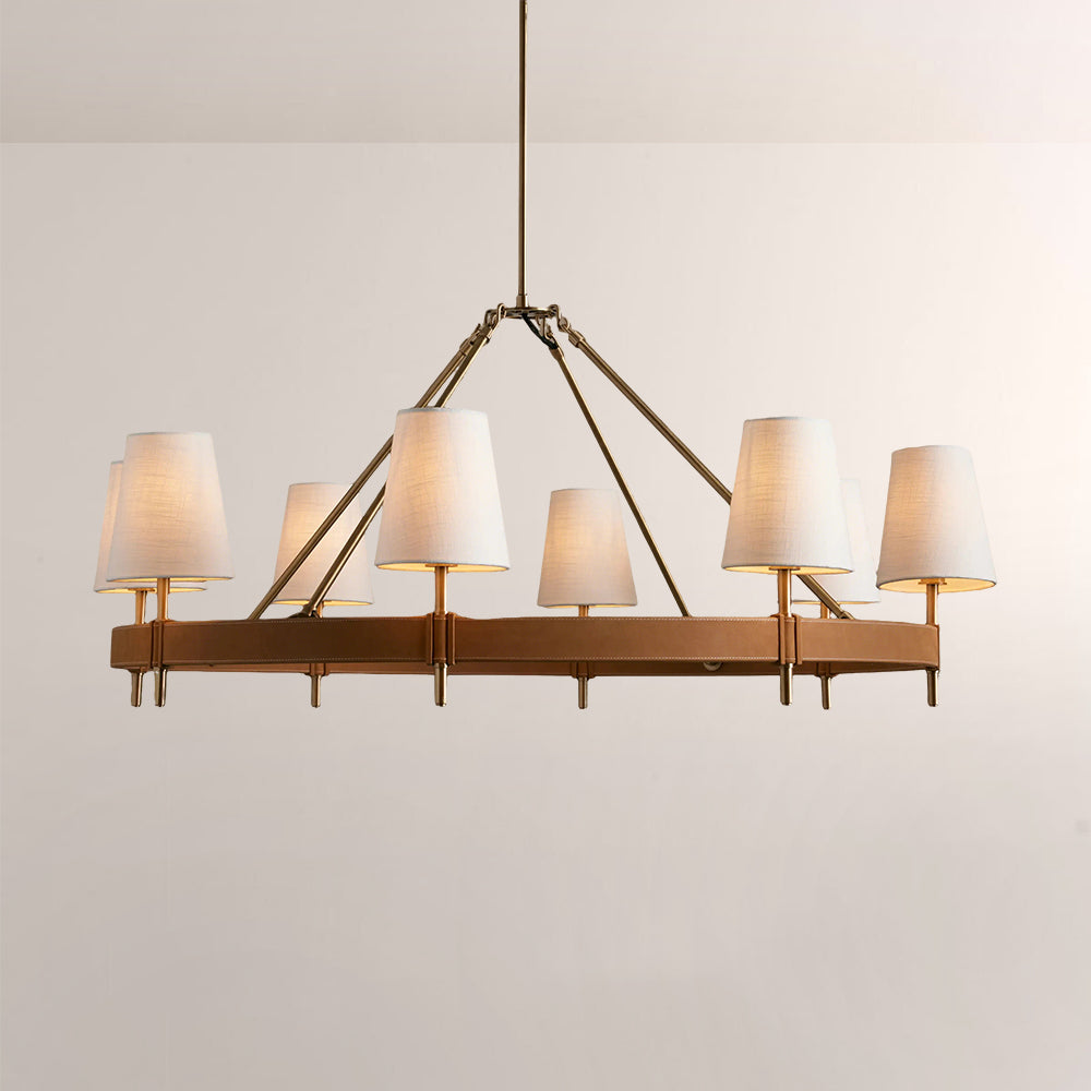 Haven Round Brass Chandelier