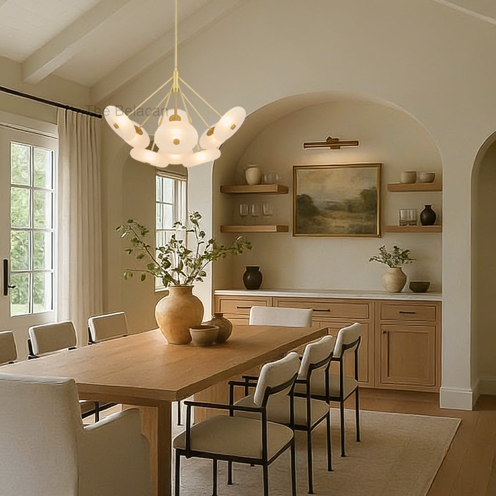 Herbert Round Glass Chandelier - thebelacan