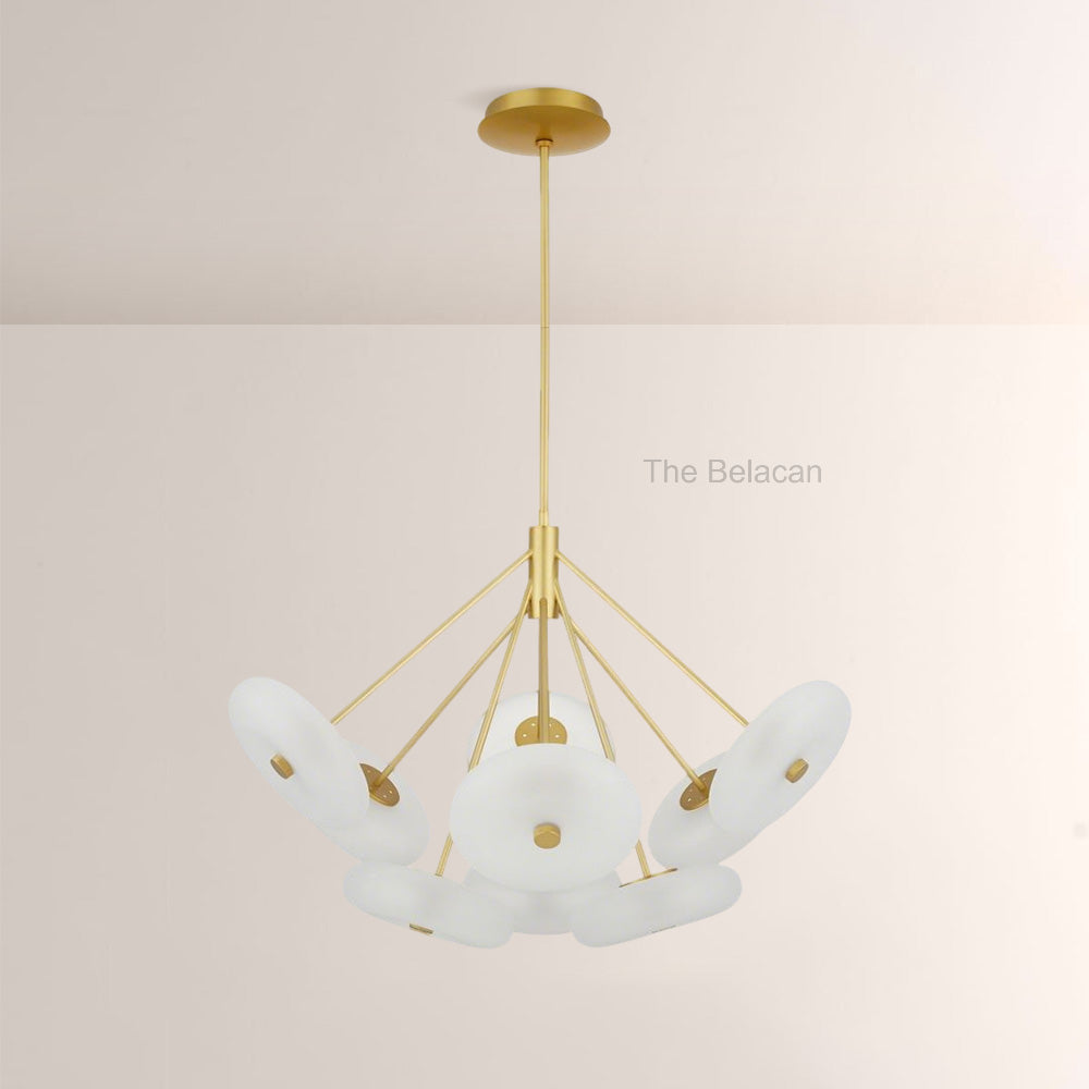 Herbert Round Glass Chandelier - thebelacan