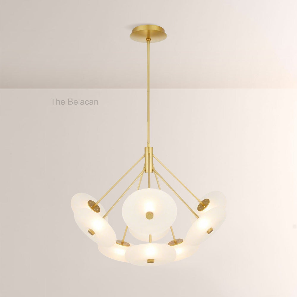 Herbert Round Glass Chandelier - thebelacan