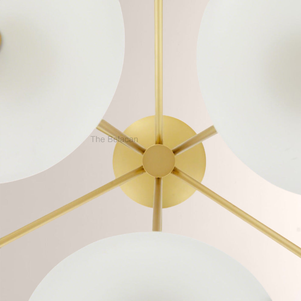 Herbert Round Glass Chandelier - thebelacan