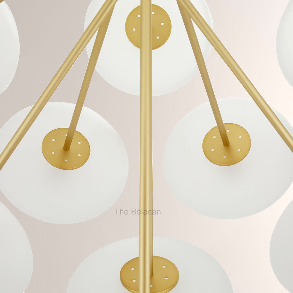 Herbert Round Glass Chandelier - thebelacan