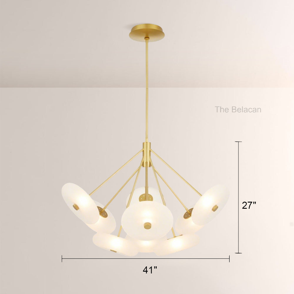 Herbert Round Glass Chandelier - thebelacan