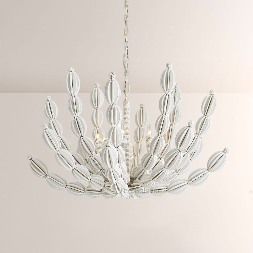 Ira Round Wood Chandelier - thebelacan